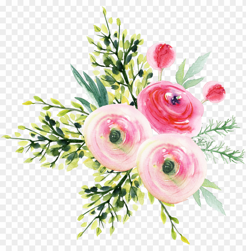 Arden Roses Flower Bouquet Aesthetic Flowers PNG Image With Transparent Background