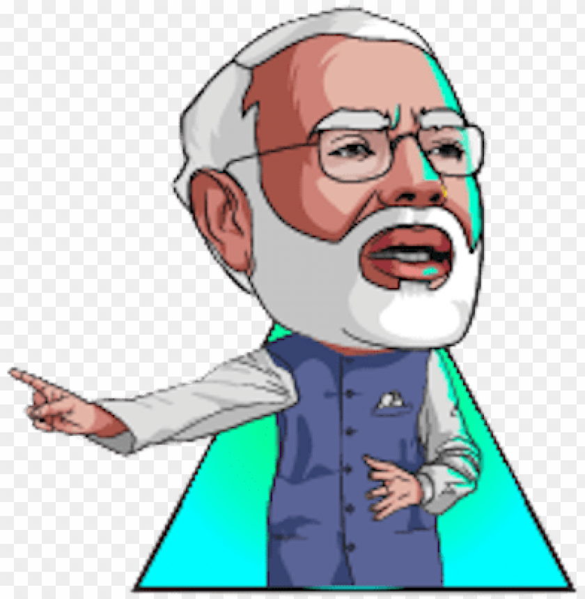 arendra modi stickers messages sticker-4 - animated simple photo of narendra modi PNG image with transparent background@toppng.com