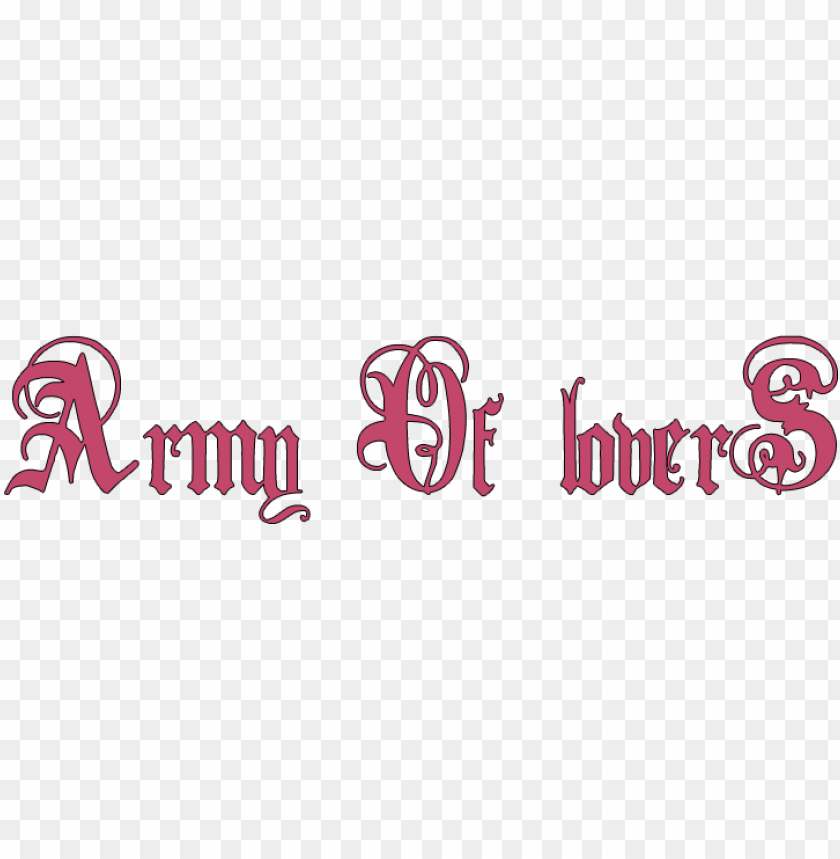 Army Of Lovers - Army Of Lovers Logo PNG Image With Transparent Background
