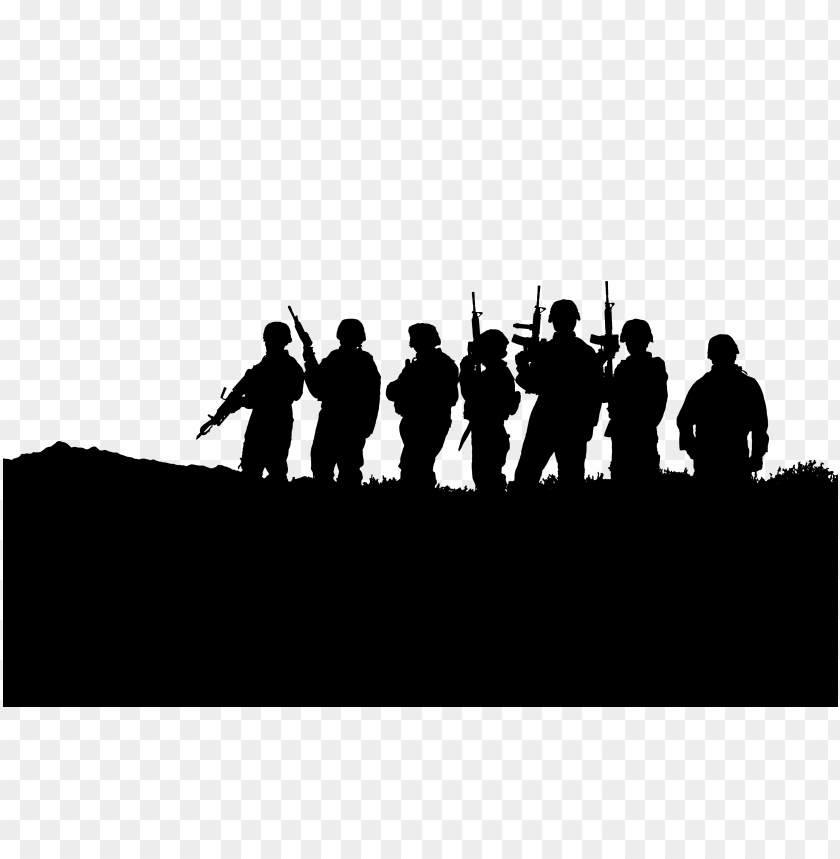 army silhouette png PNG image with transparent background | TOPpng