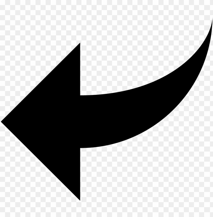 curved arrow pointing left