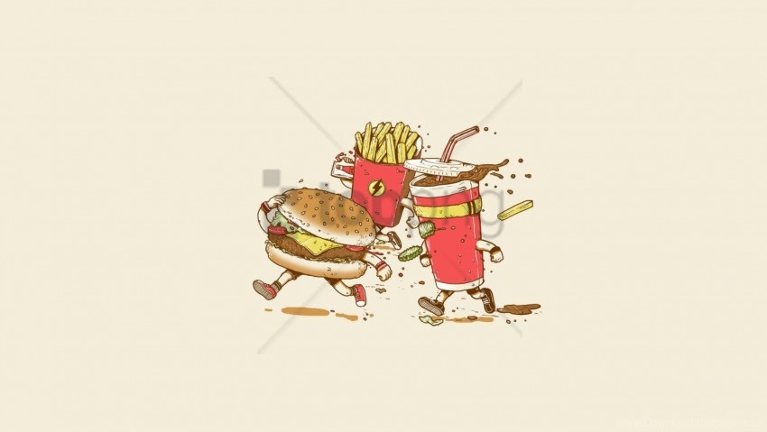 free PNG art, burger, cola, fast food, french fries wallpaper background best stock photos PNG images transparent