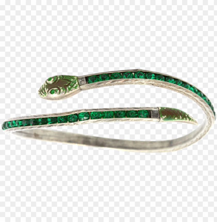 art deco green snake bracelet vine snake PNG transparent with Clear Background ID 239184