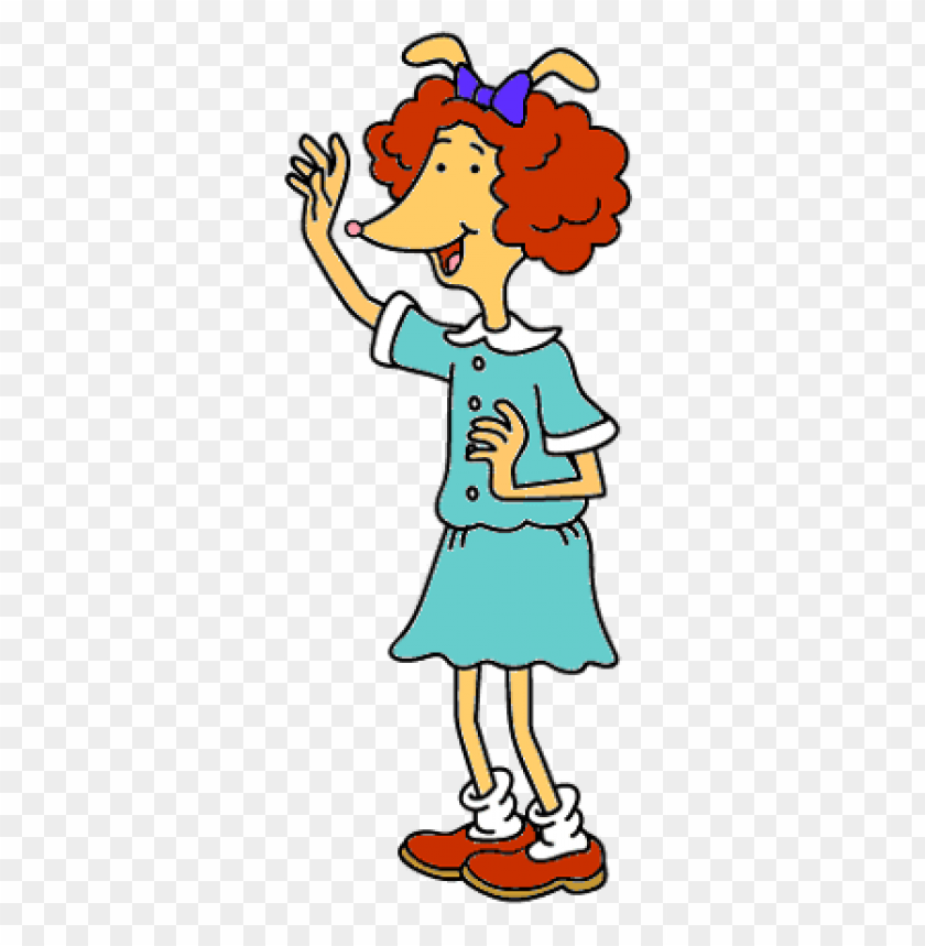 Download arthur character prunella waving clipart png photo | TOPpng