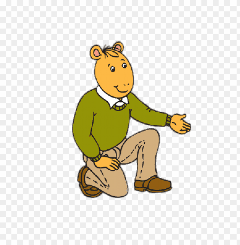 Arthur Reads Father Kneeling Clipart Png Photo - 66992