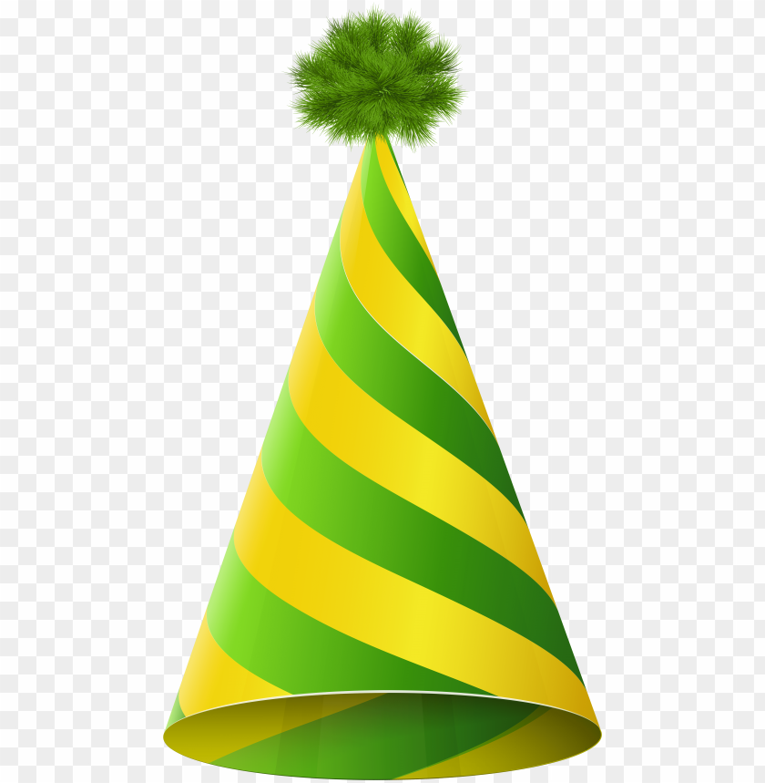 arty hat green yellow transparent png clip art imageu200b - green birthday  hat PNG image with transparent background | TOPpng