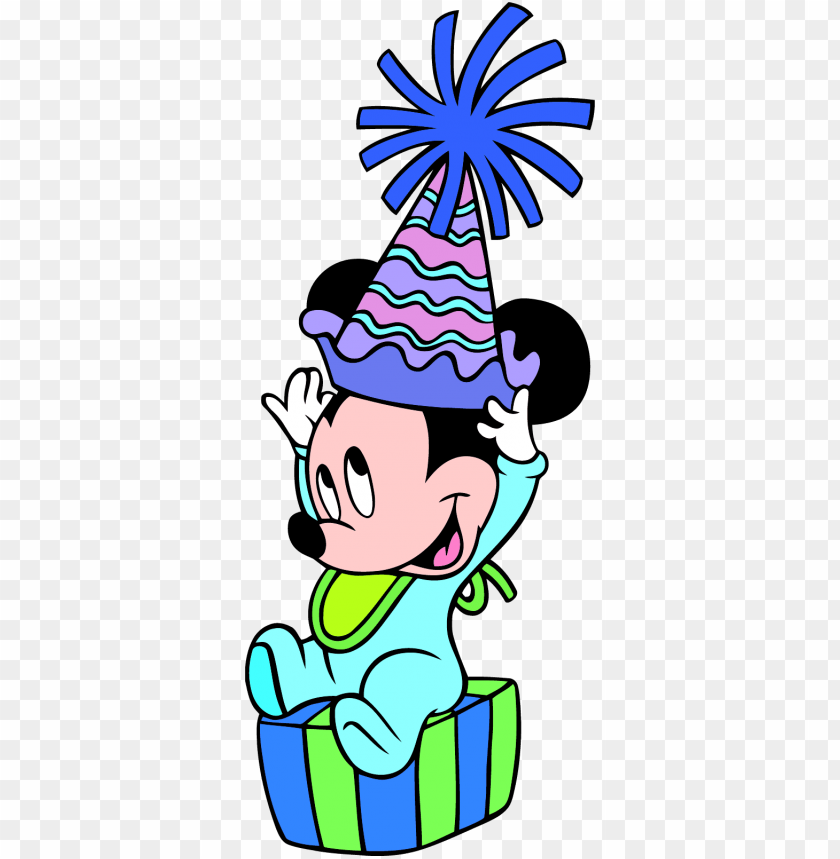 free PNG arty mickey mouse 1st birthday clipart png - baby mickey mouse happy birthday PNG image with transparent background PNG images transparent
