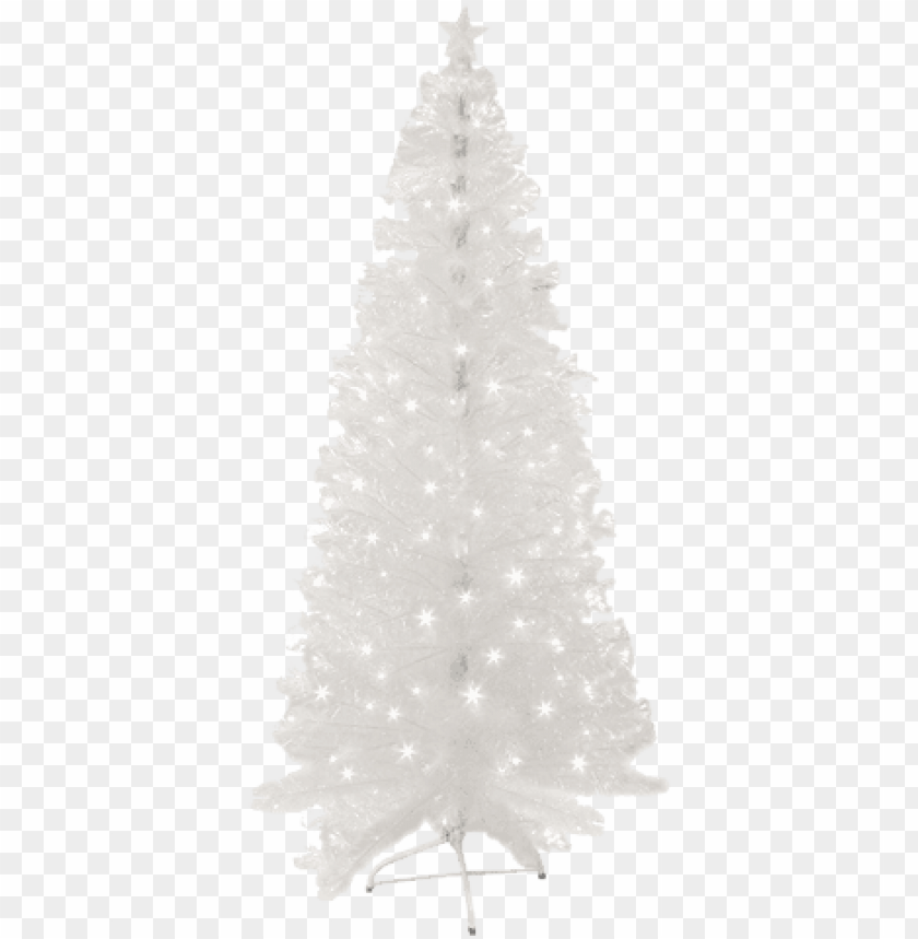 Arvore De Natal Branca De Fibra Otica PNG Transparent Background