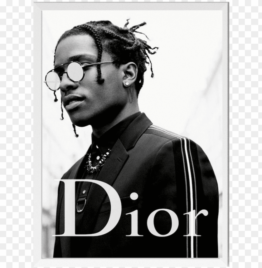 asap rocky dior poster PNG transparent with Clear Background ID 194627