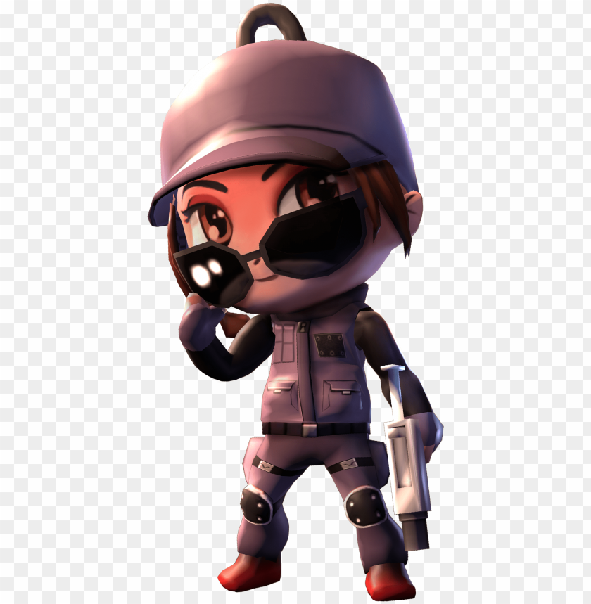 ash chibi rainbow six PNG transparent with Clear Background ID 92379