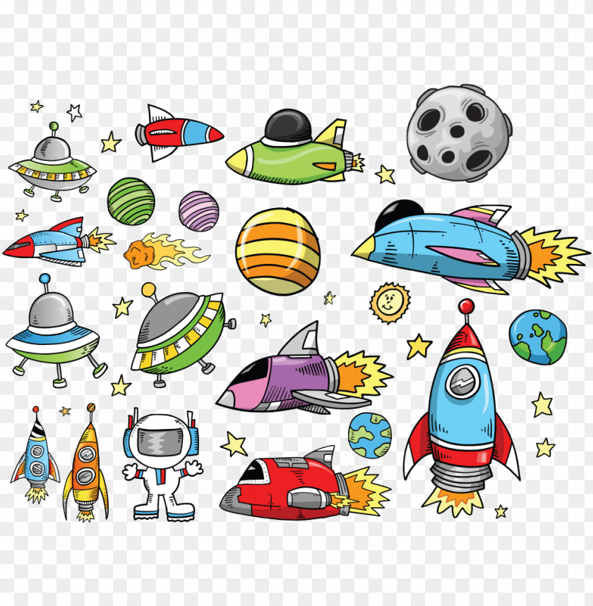 space, food, stars, graphic, outer space, retro clipart, astronaut