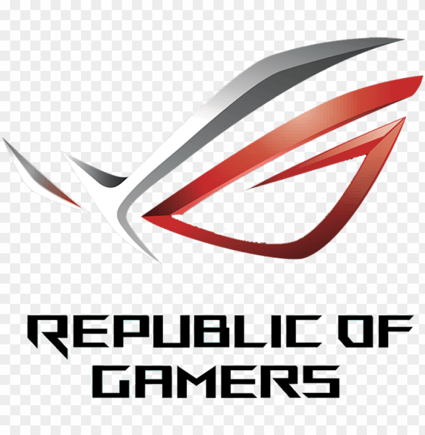 Asus Rog Merupakan Produk Yang Dikeluarkan Oleh Asus - Republic Of Gamers Logo PNG Transparent Background