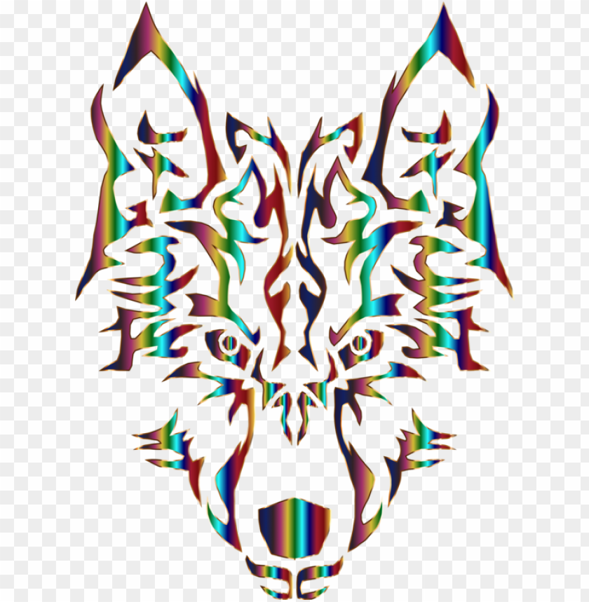 Ational Geographic Animal Jam Arctic Wolf Computer Wolf Tribal Flames Decal PNG Image With Transparent Background