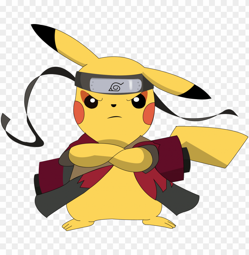 Attack With Rock Throw - Ninja Pikachu PNG Transparent With Clear Background ID 209514
