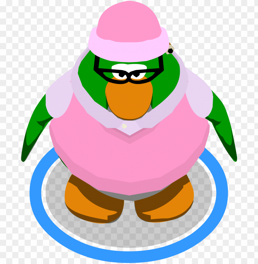 Aunt Arctic Sprite Club Penguin Aunt Arctic In Game Png Image With Transparent Background Toppng - penguin with machine gun roblox