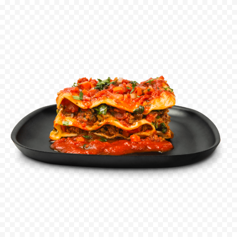 Authentic Italian Lasagna Bolognese PNG, Italian cuisine, Lasagna, Bolognese sauce, Pasta dish, Ground beef, Tomato sauce