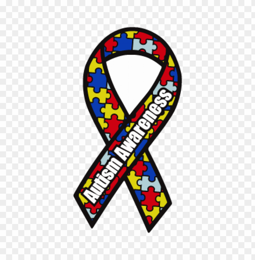  autism awareness ribbon vector logo download free - 462486