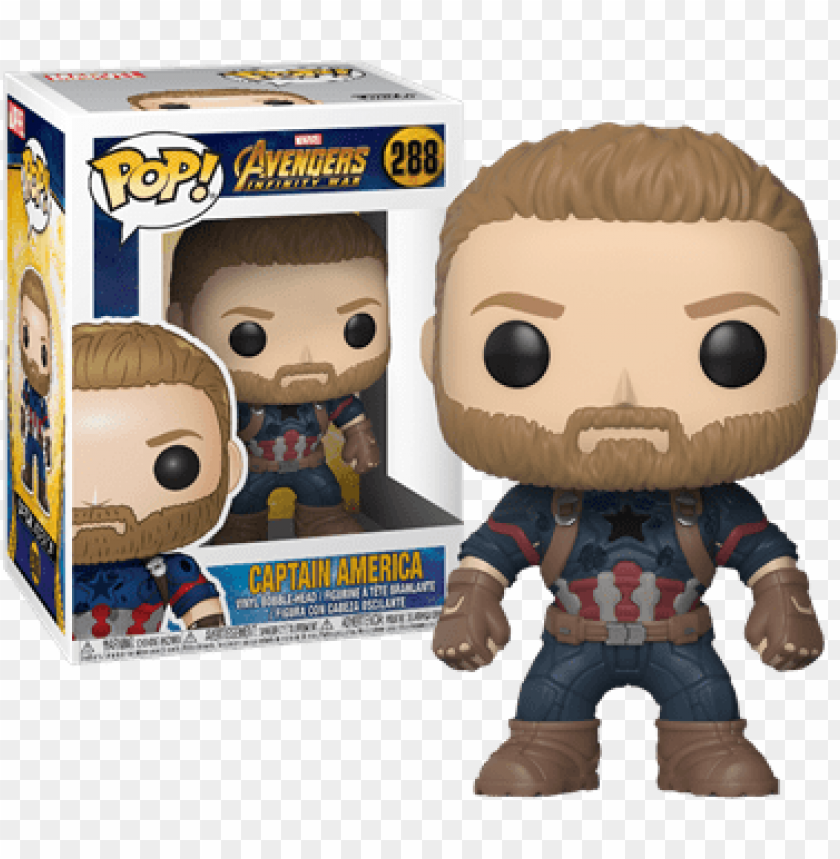 avengers infinity war captain america pop captain america infinity war pop vinyl PNG transparent with Clear Background ID 281424