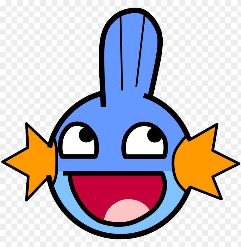 Awesome Face Mudkip - Mudkip Awesome Face PNG Transparent Background