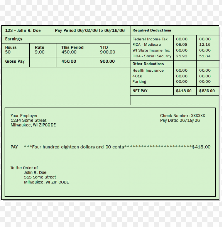 paycheck template excel