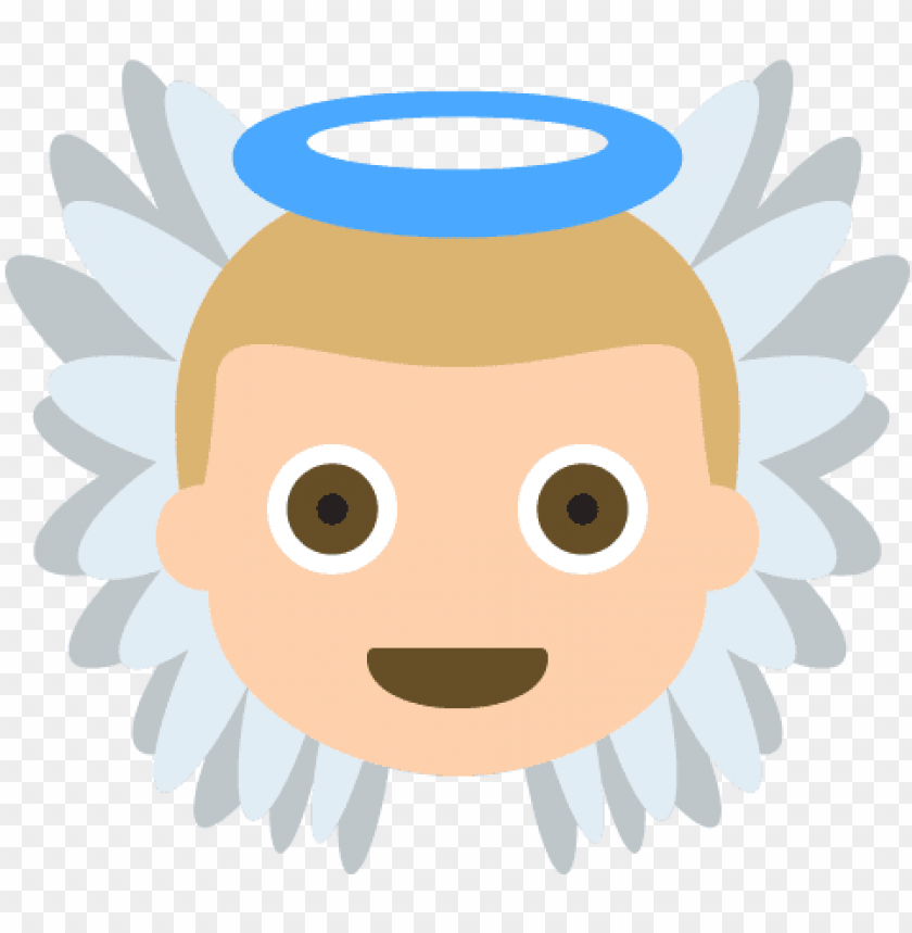 Baby Angel Tone 2 Emoji Emot Vector Icon - Cara De Angel PNG Transparent With Clear Background ID 154095