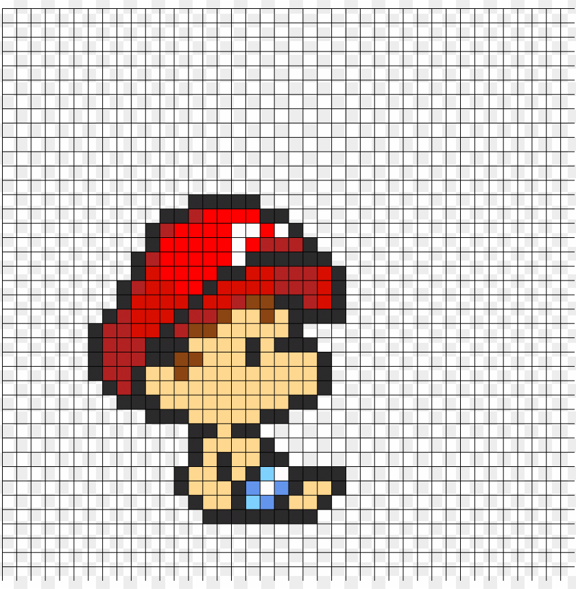 pixel art templates easy mario