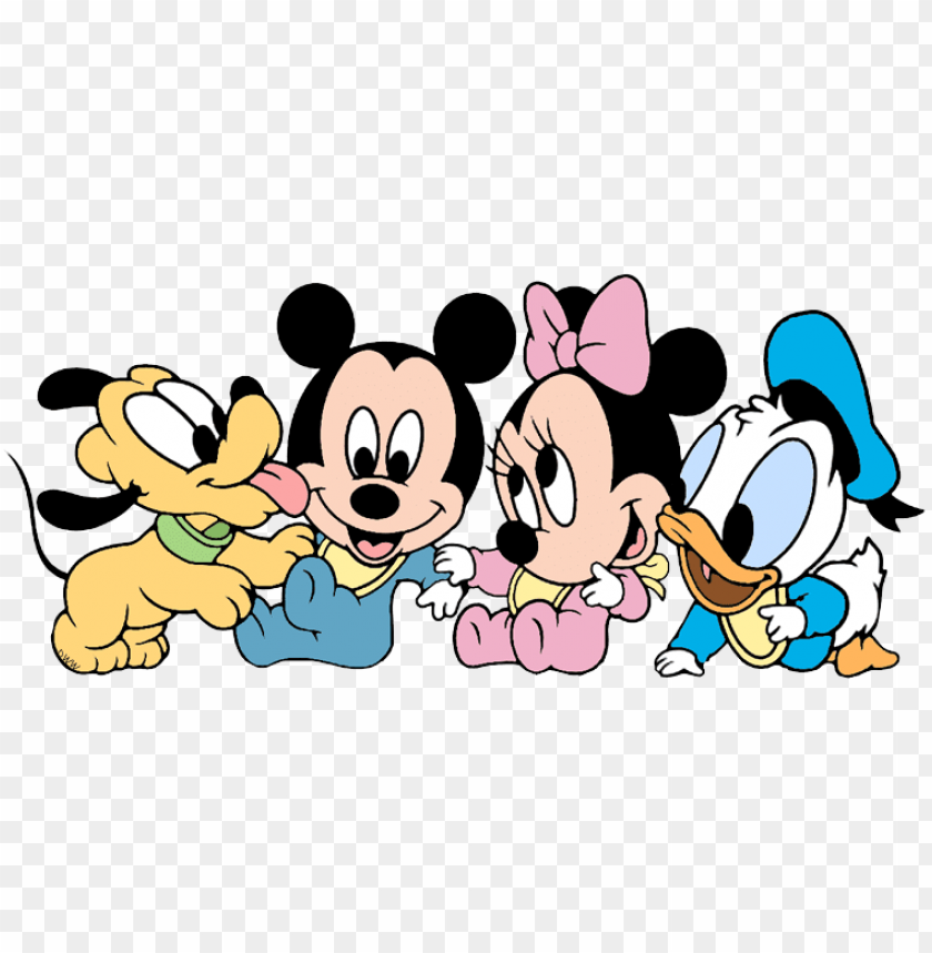 Download Baby Mickey Mouse And Friends Png Disney Baby Clipart Png Image With Transparent Background Toppng