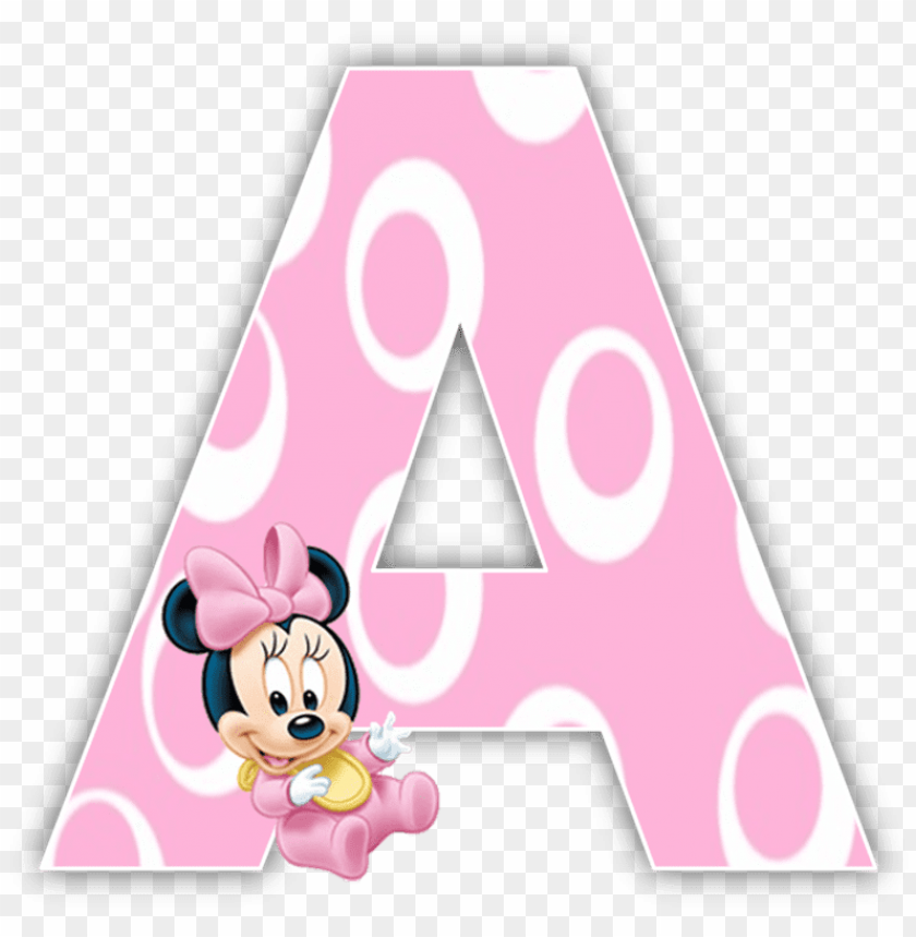 baby minnie mouse 1st birthday party alphabet & numbers - baby minnie mouse alphabet PNG image with transparent background@toppng.com