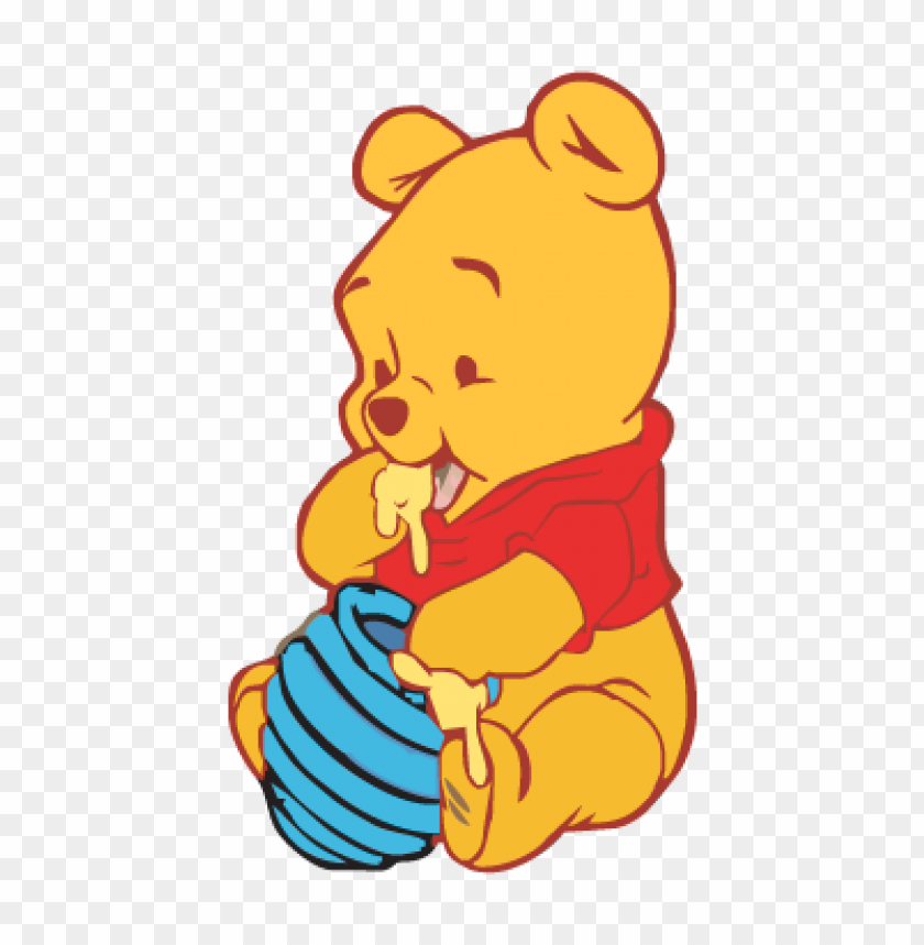  baby pooh logo vector free - 466875