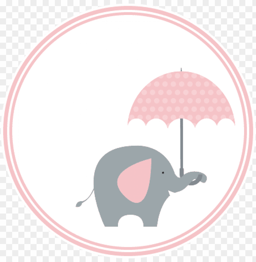 Download Baby Shower Elephant With Umbrella Png Image With Transparent Background Toppng