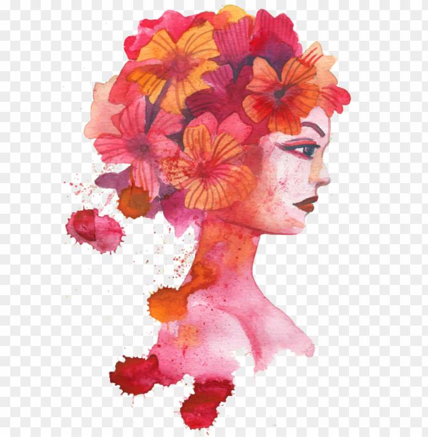 background, painting, watercolor flower, paint brush, female, paint splatter, water color