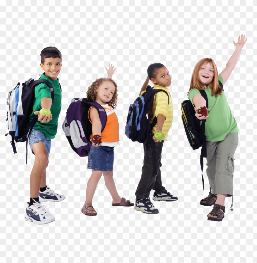 Back To School Kids PNG Image With Transparent Background