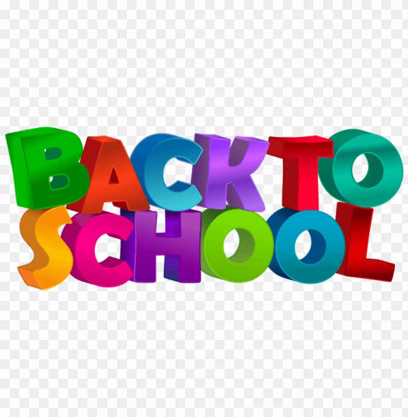 Download Back To School Text Transparent Clipart Png Photo Toppng