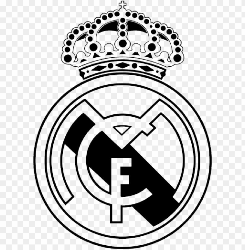 Background Real Madrid Real Madrid Logo Black PNG Image With Transparent Background