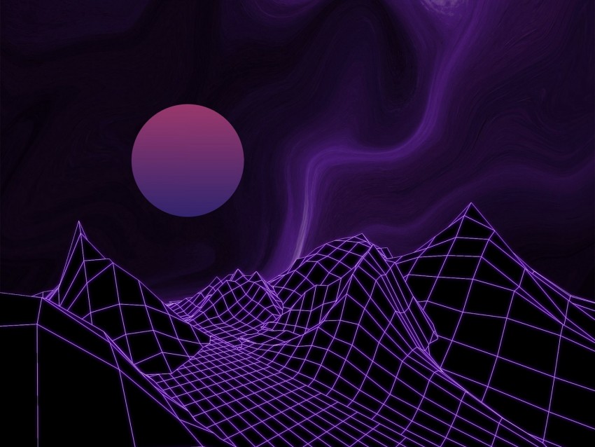 ball, mesh, relief, purple