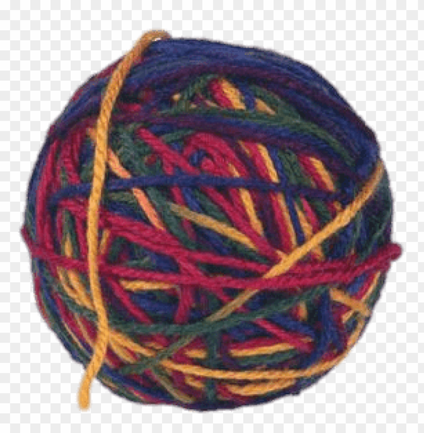 miscellaneous, wool, ball of coloured wool, 