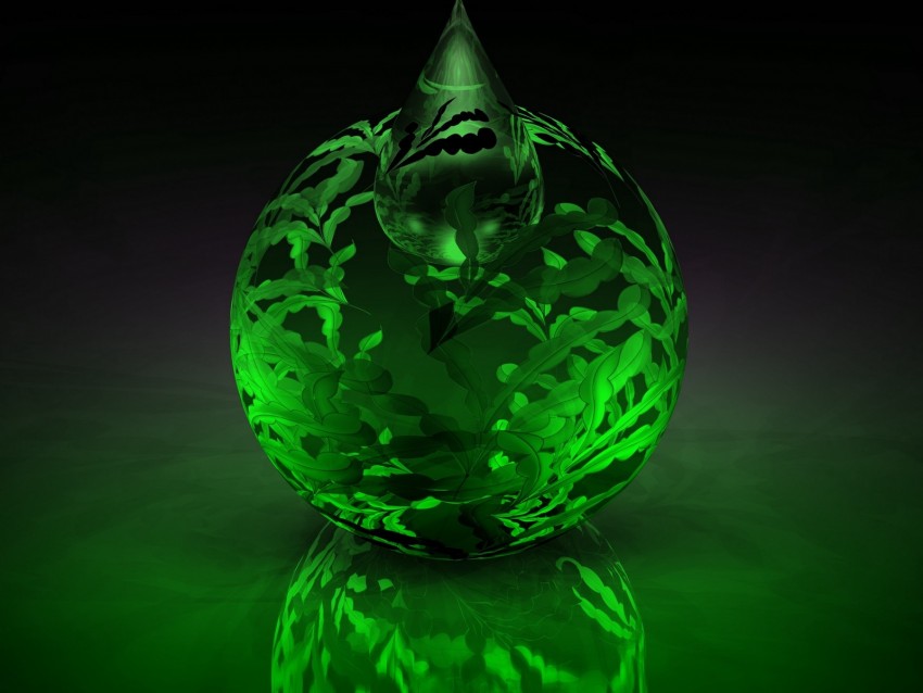 ball, patterns, shape, green