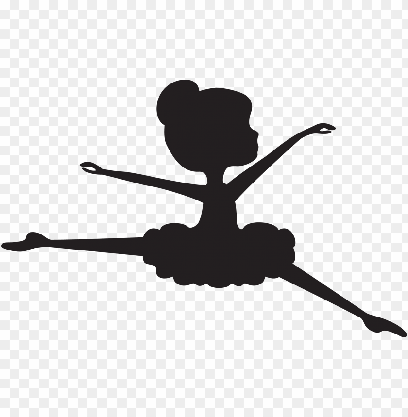 ballerina silhouette, silhouette cameo, baby ballet, - siluetas de bailarinas niñas PNG image with transparent background@toppng.com
