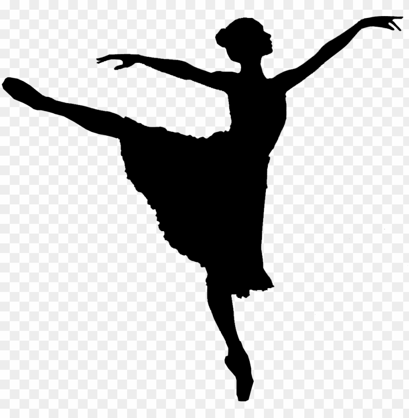 Transparent Background PNG Image Of Ballet Dancer Silhouette - Image ID 69729