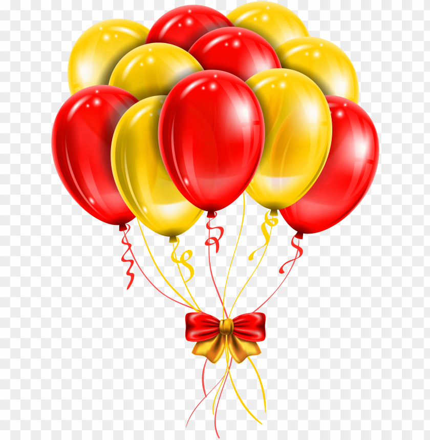 Ballons Png - Red And Yellow Balloons PNG Transparent With Clear Background ID 181532