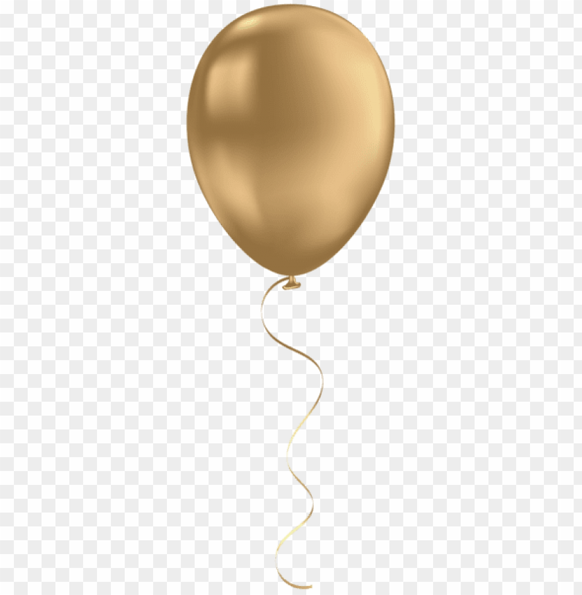 Transparent Background PNG of balloon gold - Image ID 41930