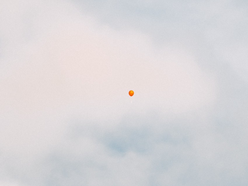 balloon, sky, clouds, fly, height