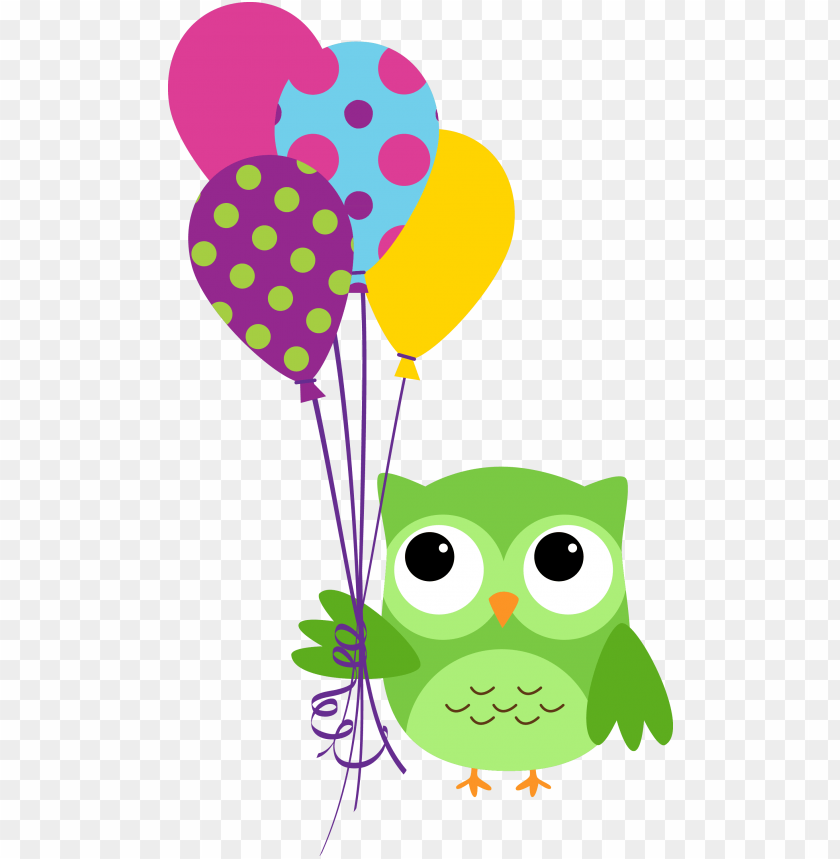 balloon, water, owl, bird, illustration, animal, celebration
