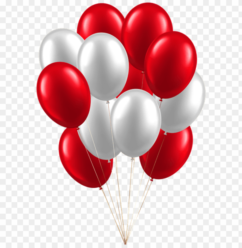 Download Balloons White Red Png Images Background