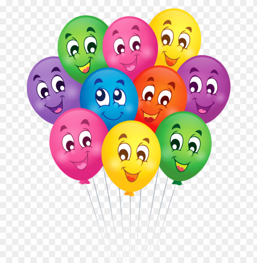 Download Balloons With Faces Cartoonpicture Png Images Background