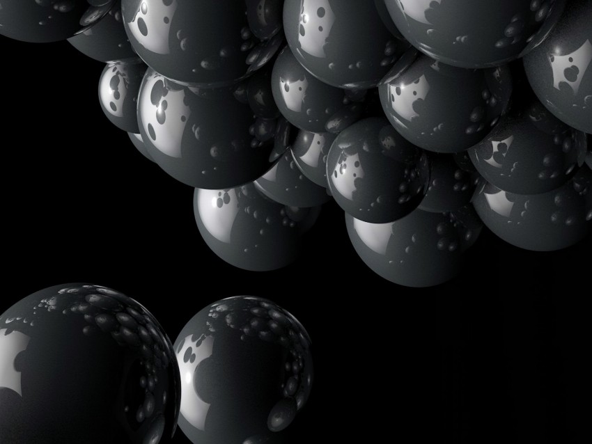 balls, magnet, gray, cluster, compound