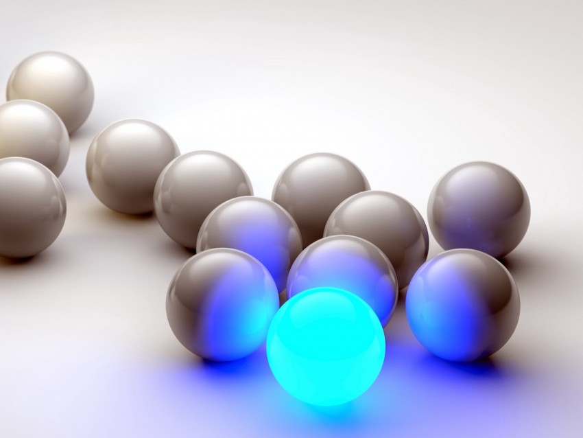 balls, neon, glow, shape