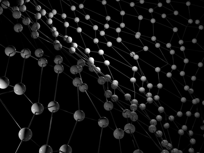 balls, network, tangled, 3d, dark