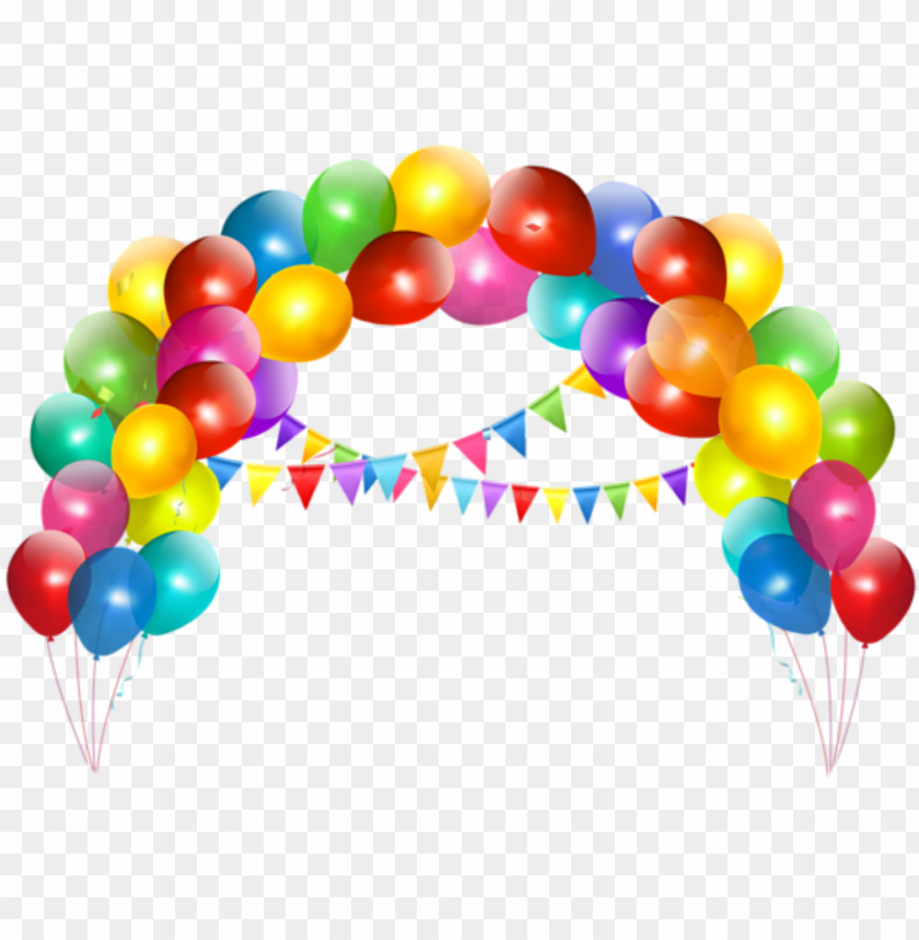balões arco de balão colorido 2 png globos de cumpleaños PNG transparent with Clear Background ID 164961
