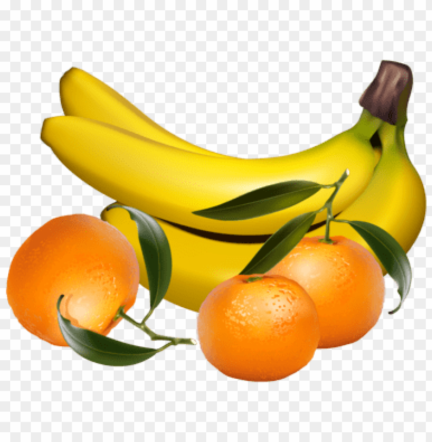 bananas and tangerines clipart png photo - 35692